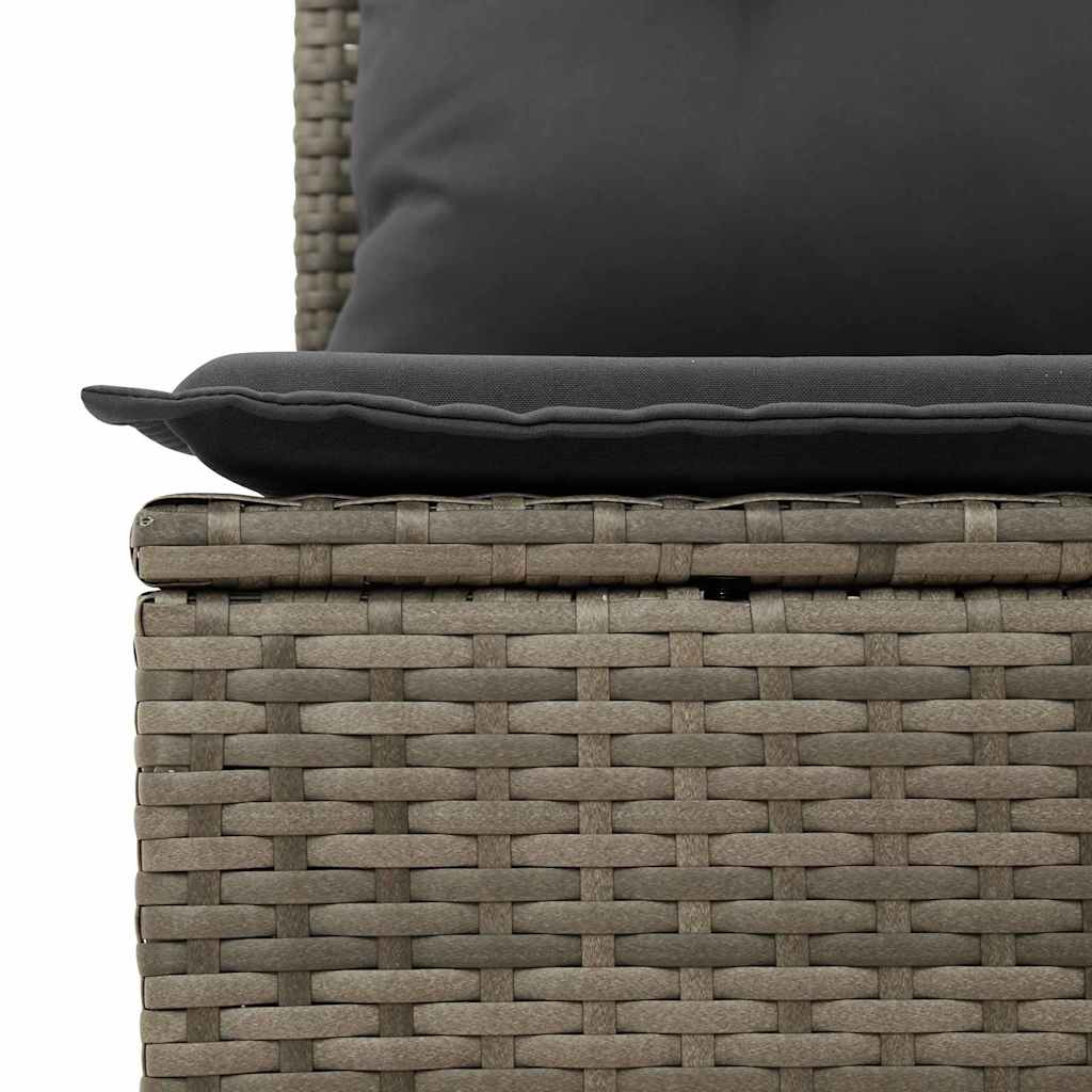 Ensemble de canapé de jardin 6 pcs Gris polyrotin - XIOS