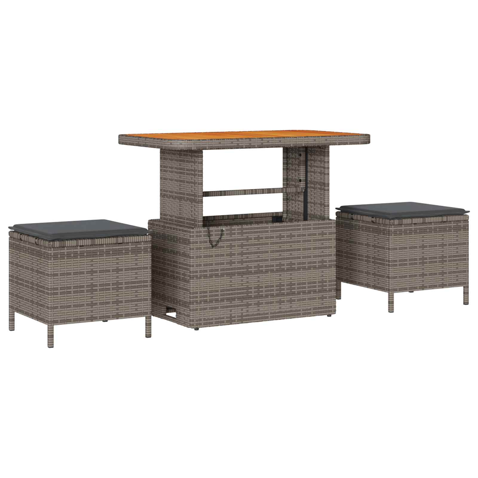 Ensemble de canapé de jardin 11 pcs Gris polyrotin - XIOS