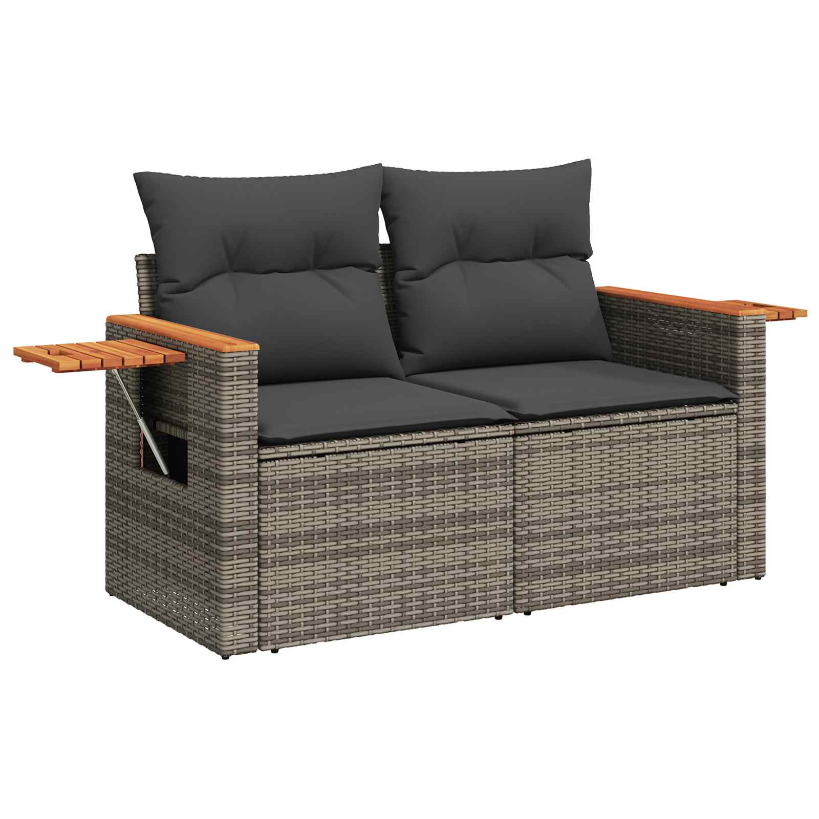Ensemble de canapé de jardin 8 pcs Gris polyrotin - XIOS