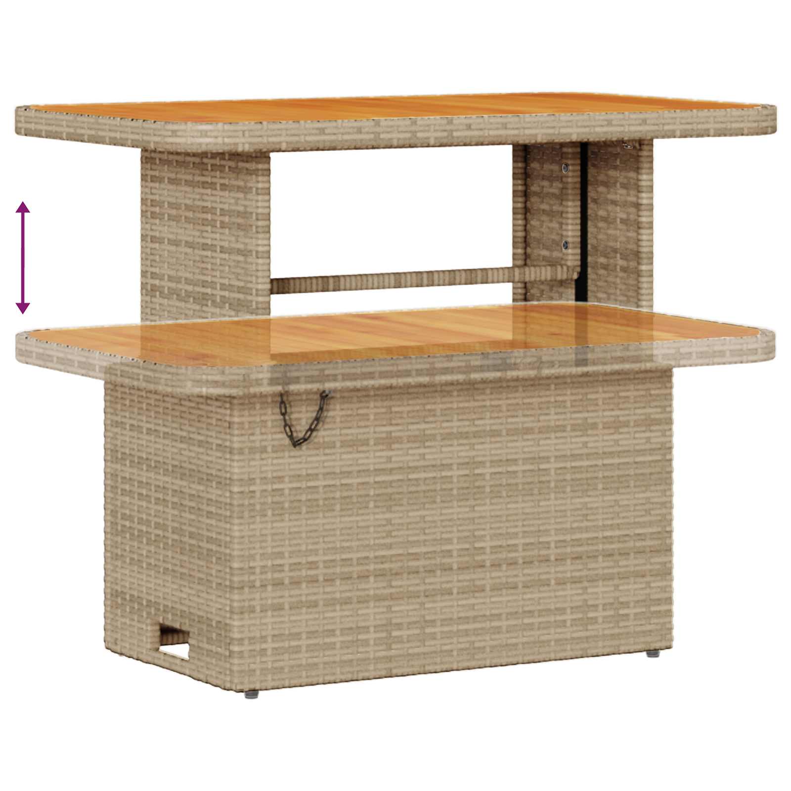 Ensemble de canapé de jardin 8 pcs Beige polyrotin - XIOS
