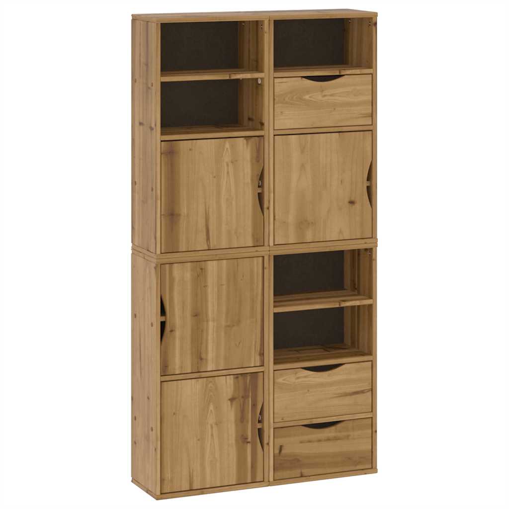 Armoires latérales 4 pcs ODDA 40x24x79 cm bois massif pin - XIOS