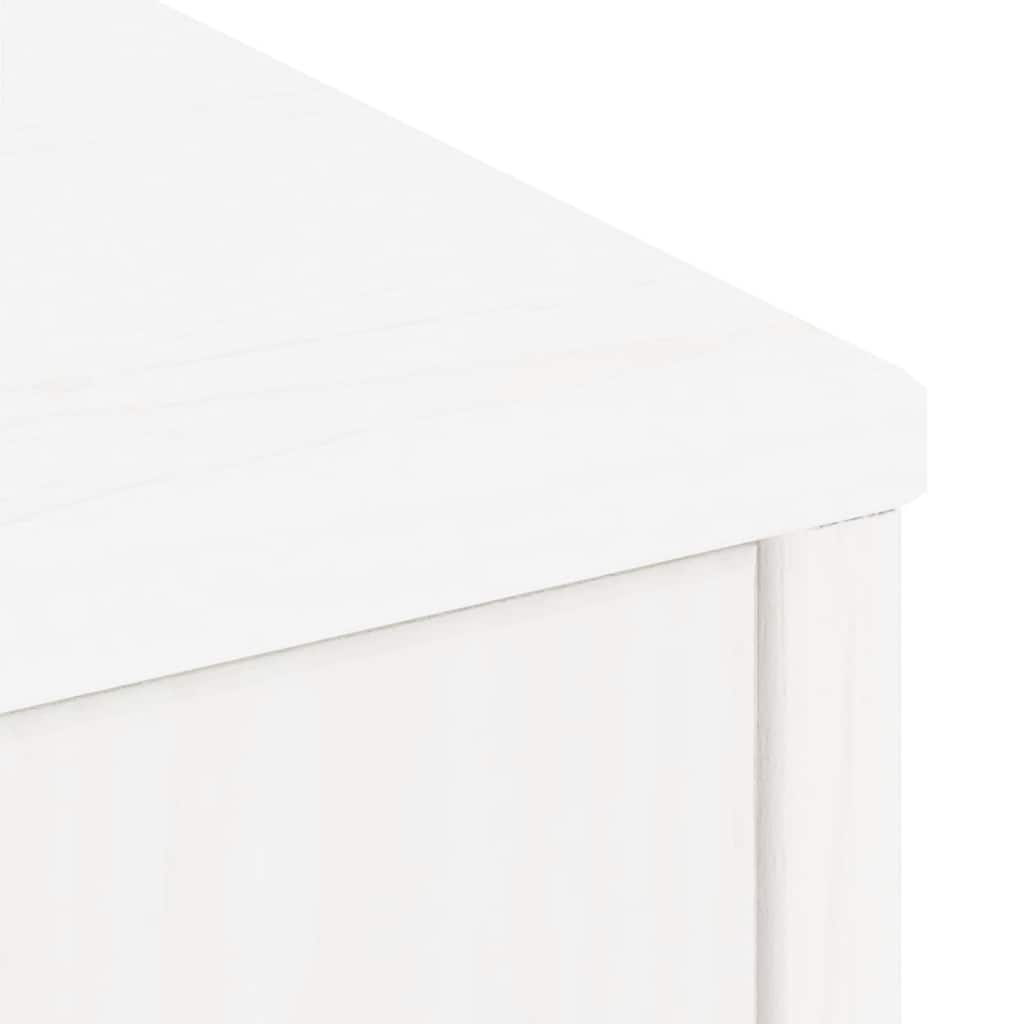 Armoires latérales 4 pcs ODDA blanc 40x24x79 cm bois massif pin - XIOS