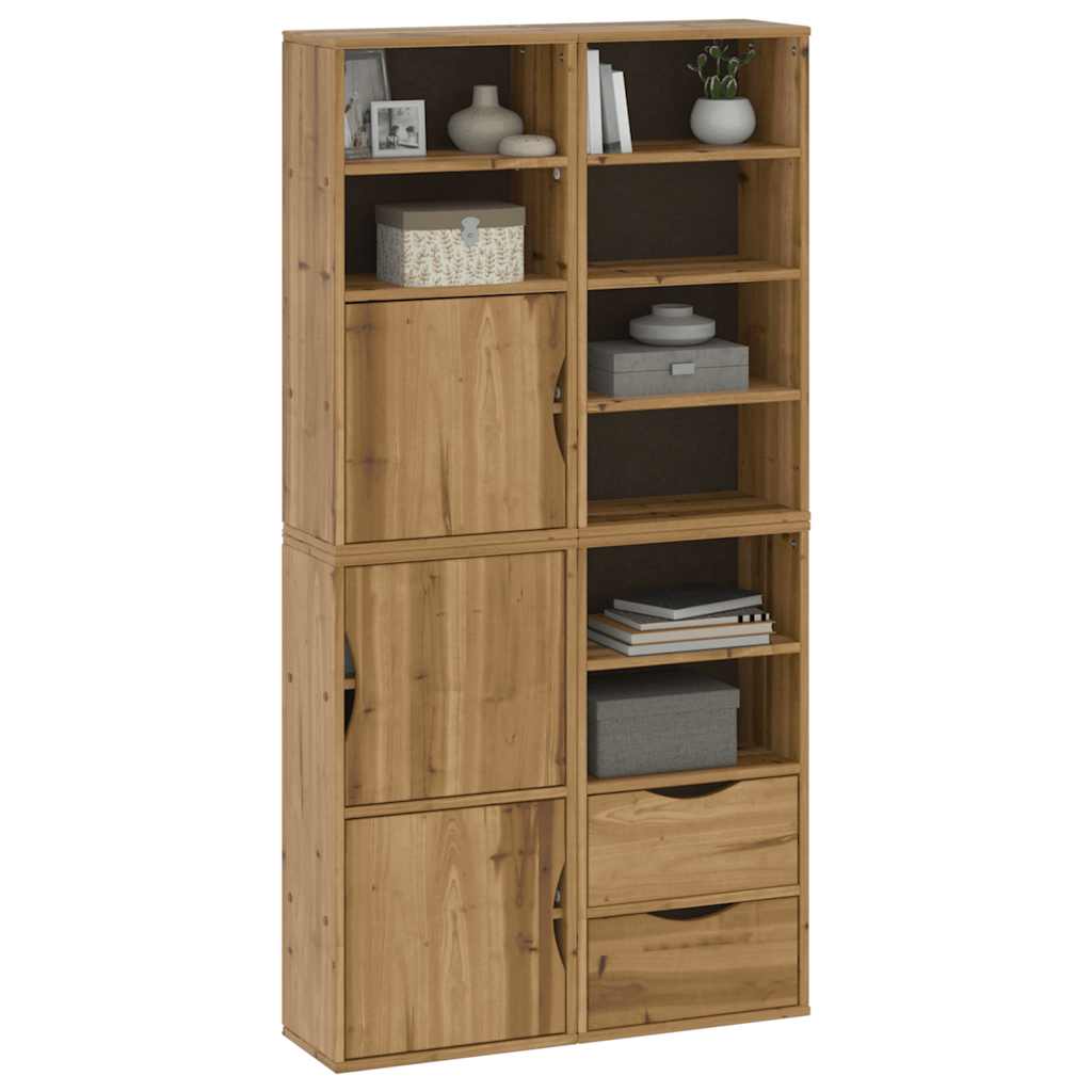 Armoires latérales 4 pcs ODDA 40x24x79 cm bois massif pin - XIOS