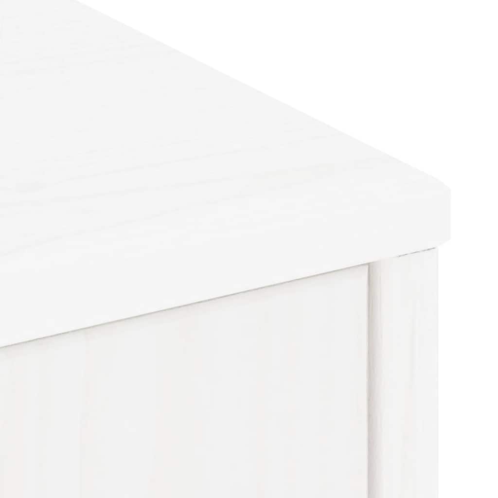 Armoires latérales 4 pcs ODDA blanc 40x24x79 cm bois massif pin - XIOS