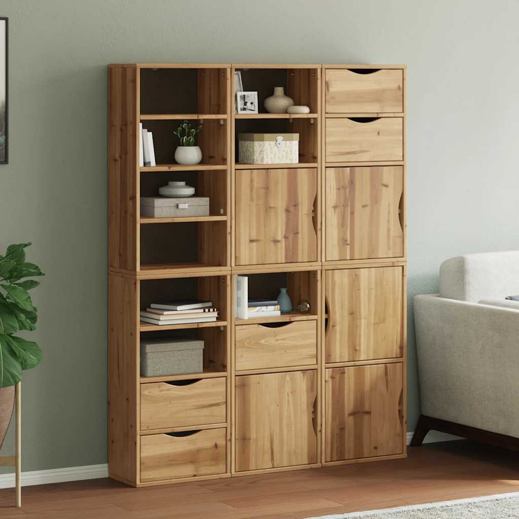 Armoires latérales 6 pcs ODDA 40x24x79 cm bois massif pin - XIOS