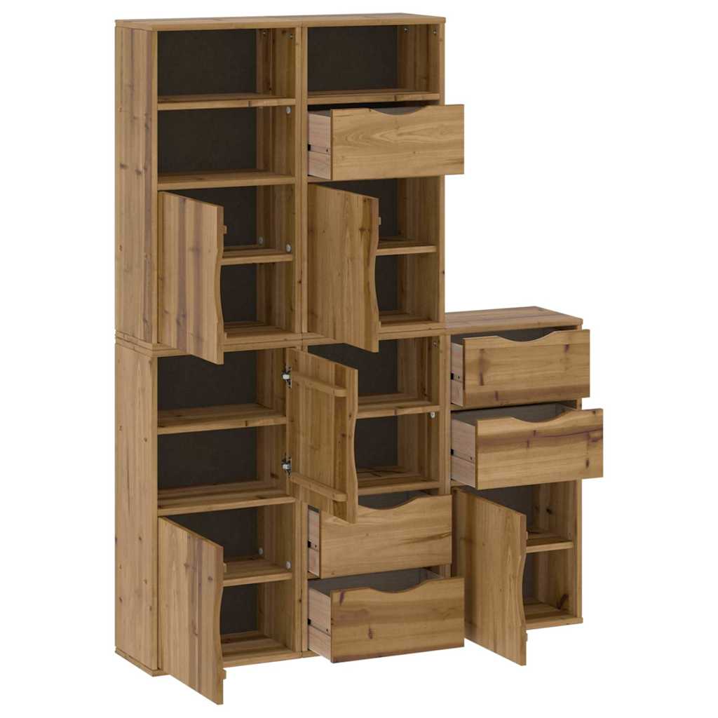 Armoires latérales 5 pcs ODDA 40x24x79 cm bois massif pin - XIOS