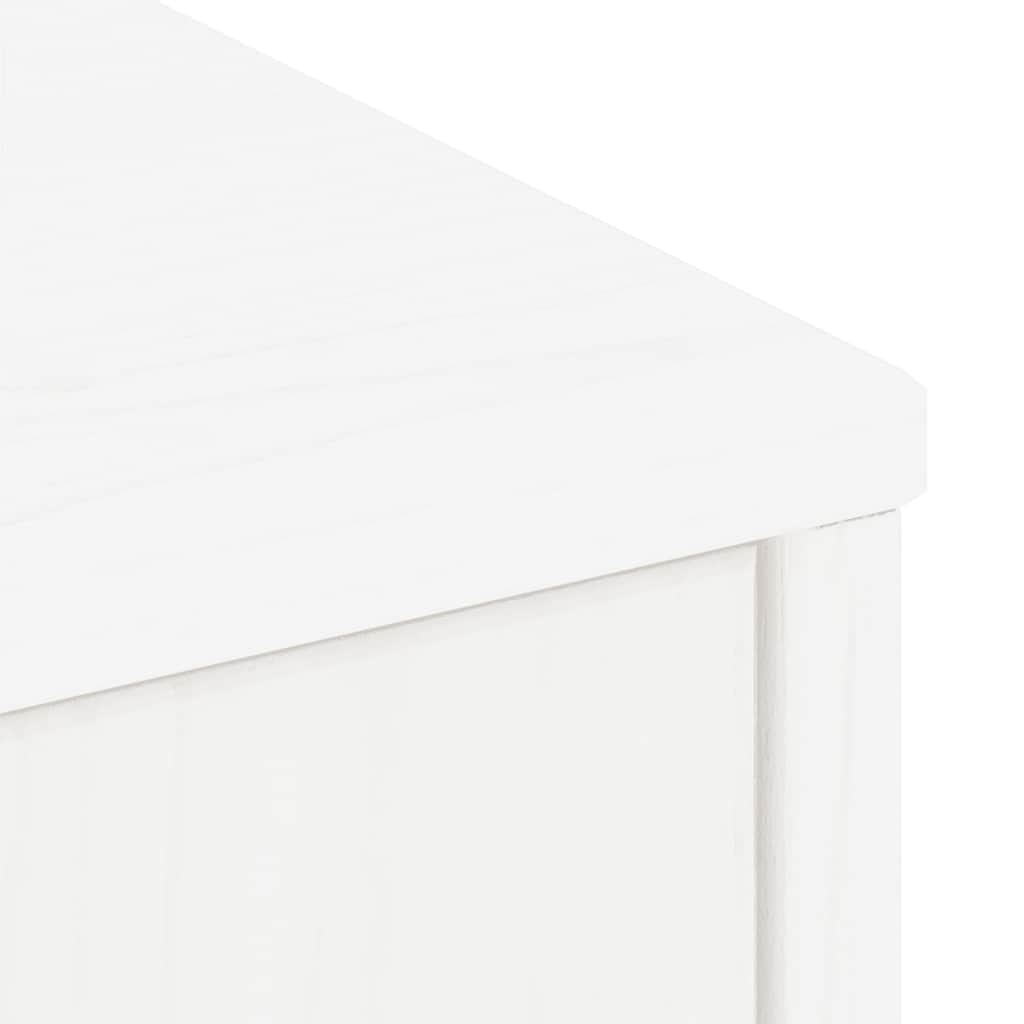 Armoires latérales 5 pcs ODDA blanc 40x24x79 cm bois massif pin - XIOS