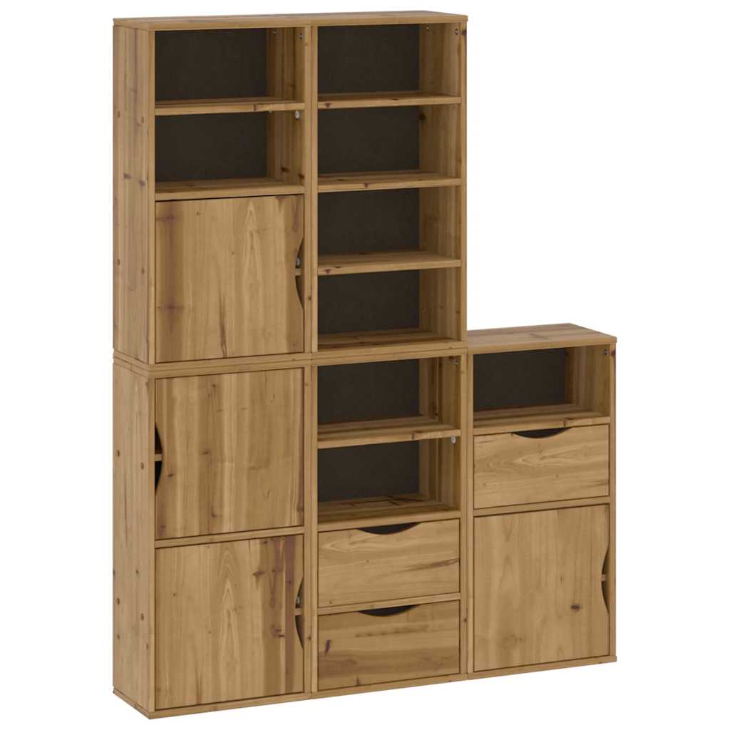 Armoires latérales 5 pcs ODDA 40x24x79 cm bois massif pin - XIOS