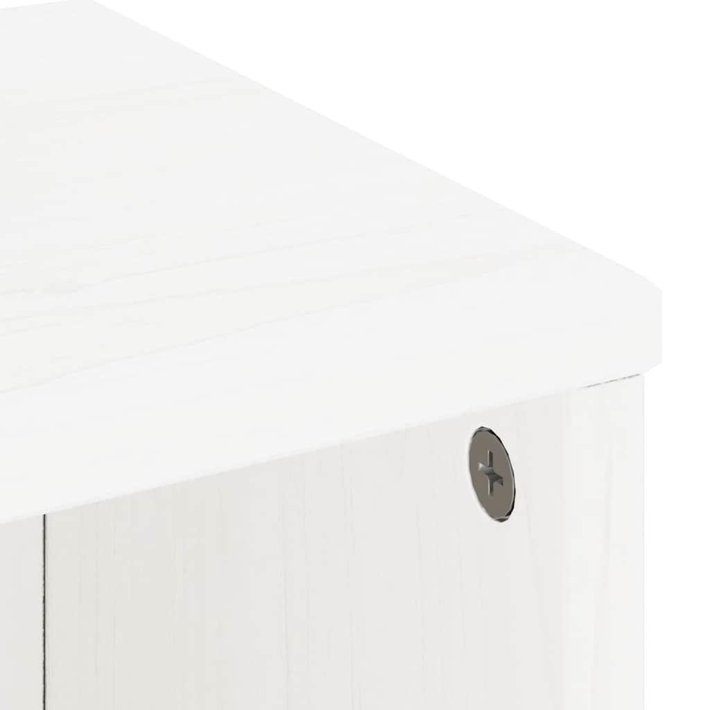 Armoires latérales 5 pcs ODDA blanc 40x24x79 cm bois massif pin - XIOS