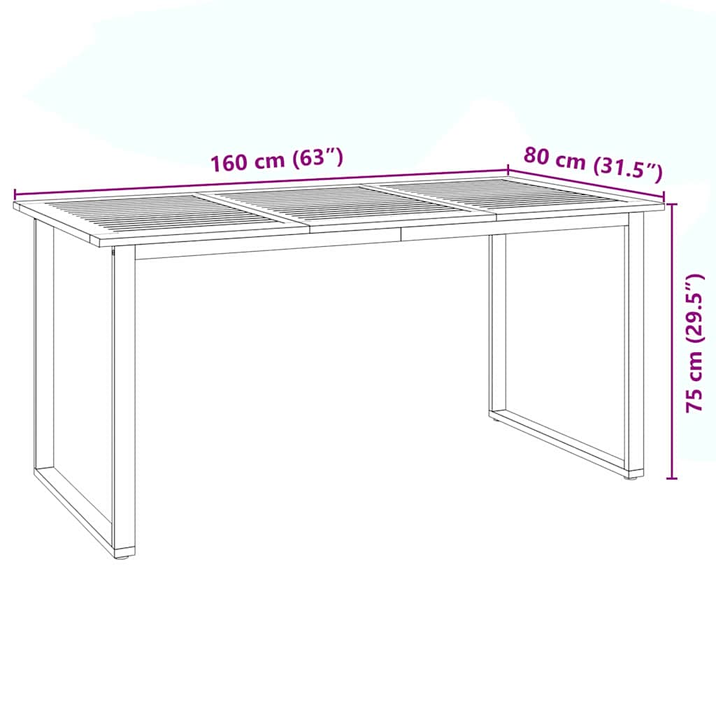 Ensemble de salle à manger pour jardin 7 pcs Noir - XIOS