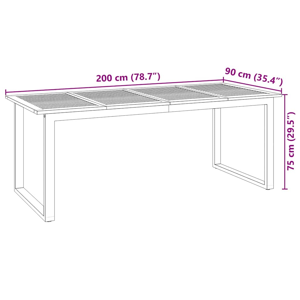 Ensemble de salle à manger pour jardin 7 pcs Gris - XIOS