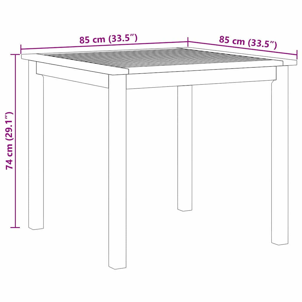 Ensemble de salle à manger pour jardin 5 pcs Beige - XIOS