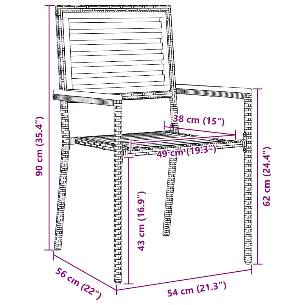 Ensemble de salle à manger pour jardin 5 pcs Beige - XIOS