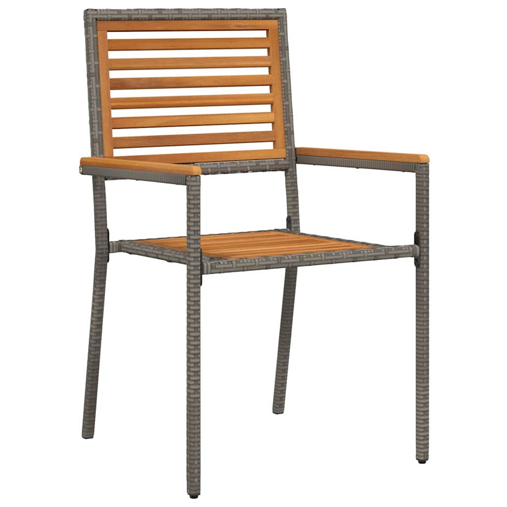Ensemble de salle à manger pour jardin 3 pcs Gris - XIOS