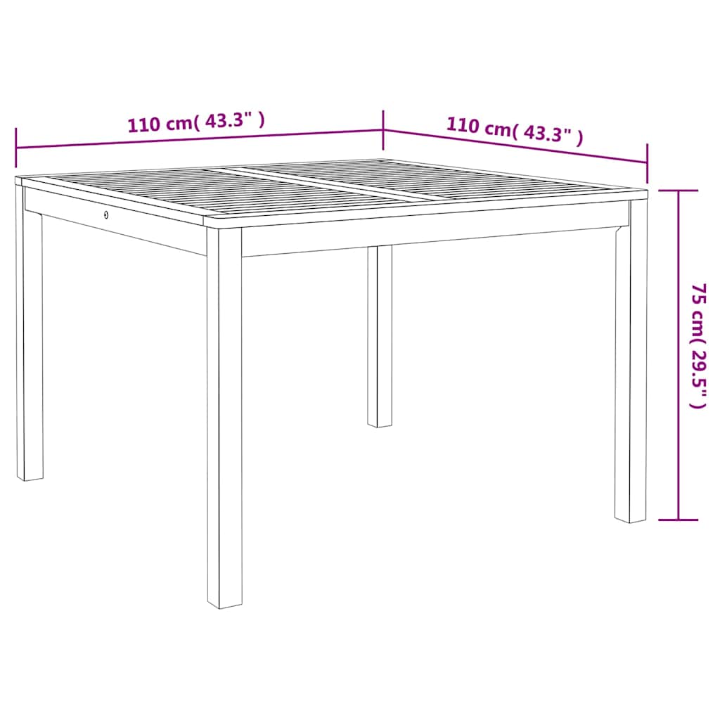Ensemble de salle à manger pour jardin 5 pcs Beige - XIOS
