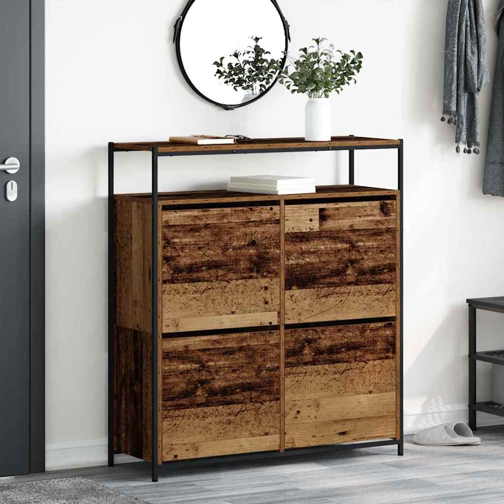 Armoire à Chaussures avec porte Bois Ancien 100 x 34 x 112 cm - XIOS