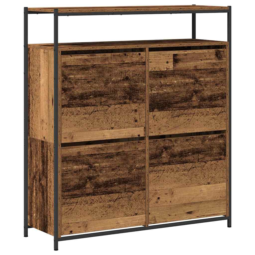 Armoire à Chaussures avec porte Bois Ancien 100 x 34 x 112 cm - XIOS