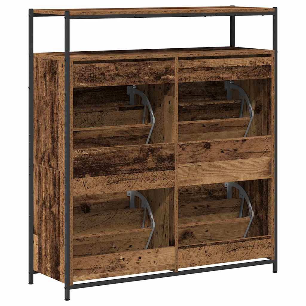 Armoire à Chaussures avec porte Bois Ancien 100 x 34 x 112 cm - XIOS