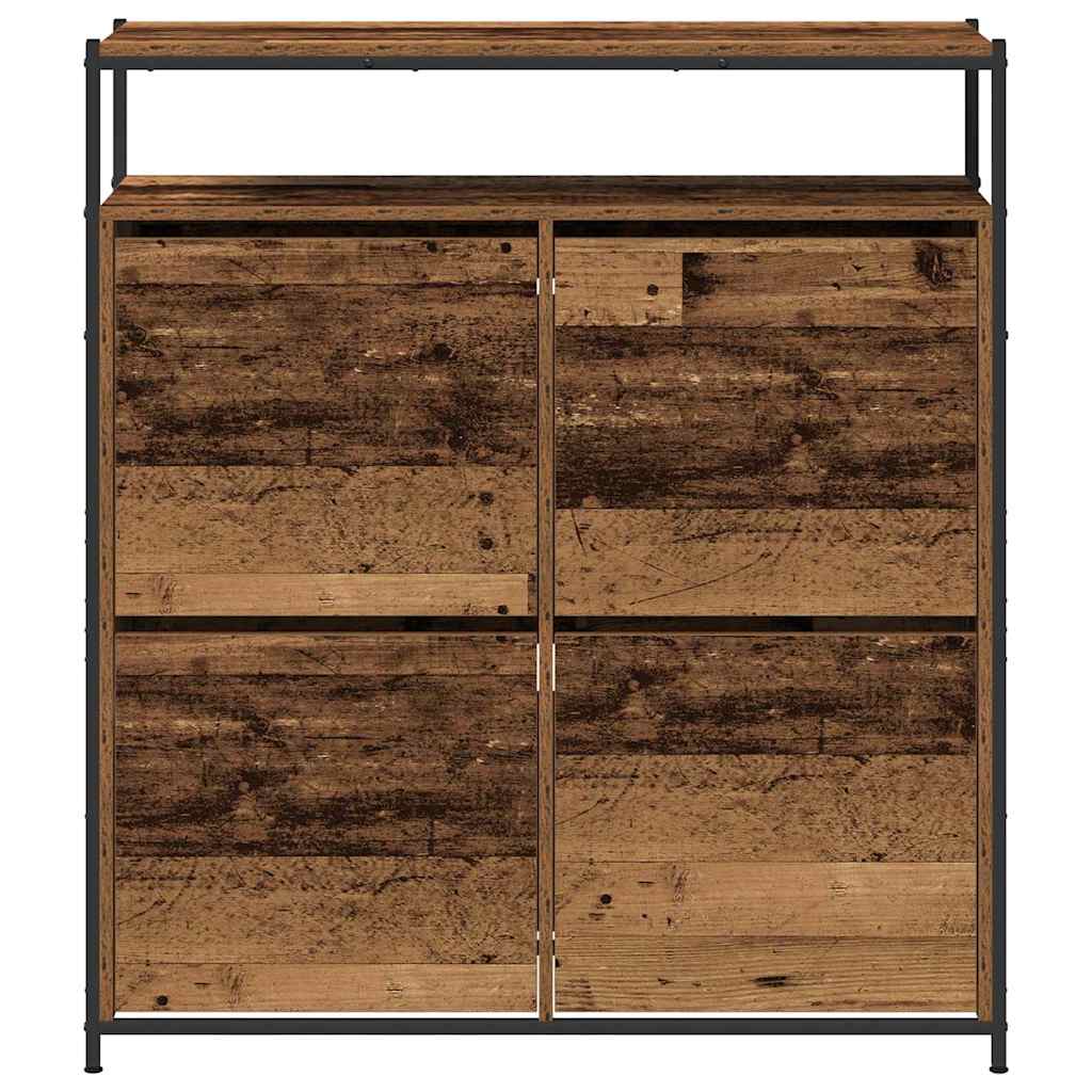 Armoire à Chaussures avec porte Bois Ancien 100 x 34 x 112 cm - XIOS