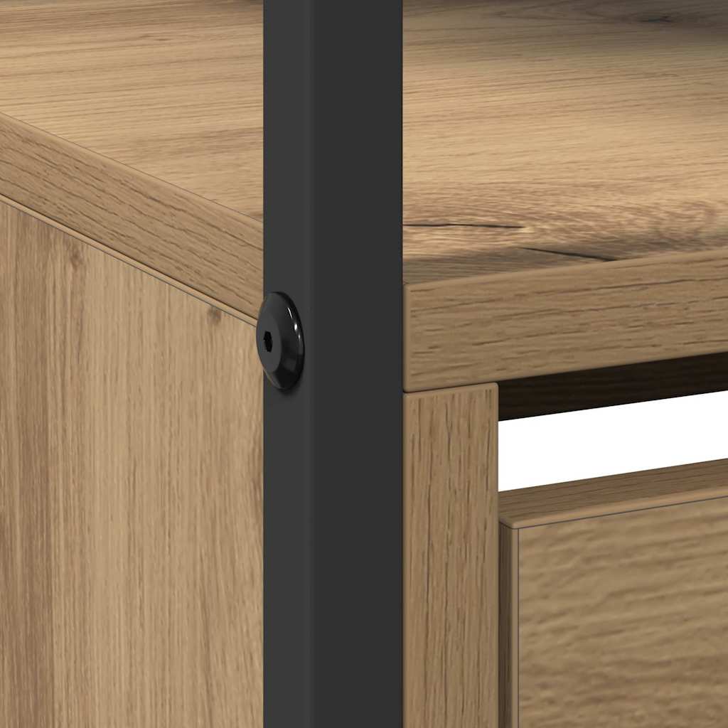 Armoire à Chaussures chêne artisanal 100 x 34 x 112 cm - XIOS