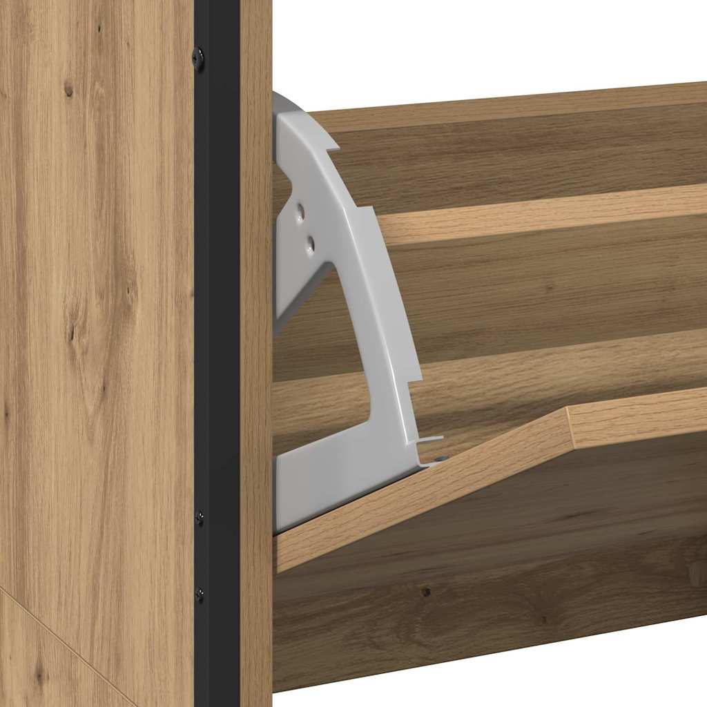 Armoire à Chaussures chêne artisanal 100 x 34 x 112 cm - XIOS