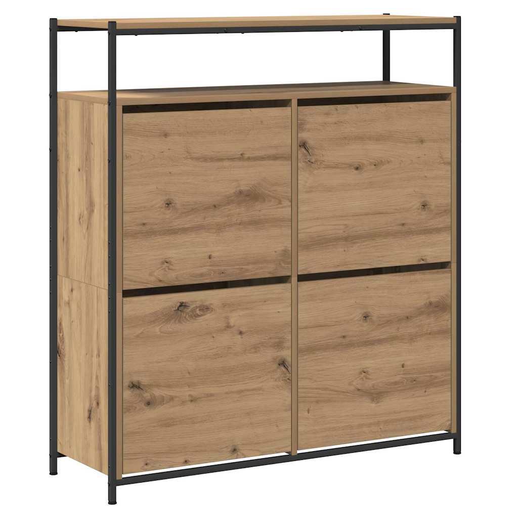 Armoire à Chaussures chêne artisanal 100 x 34 x 112 cm - XIOS