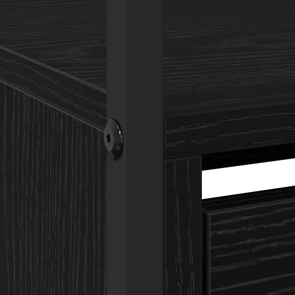 Armoire à Chaussures avec stockage Chêne noir 100 x 34 x 112 cm - XIOS