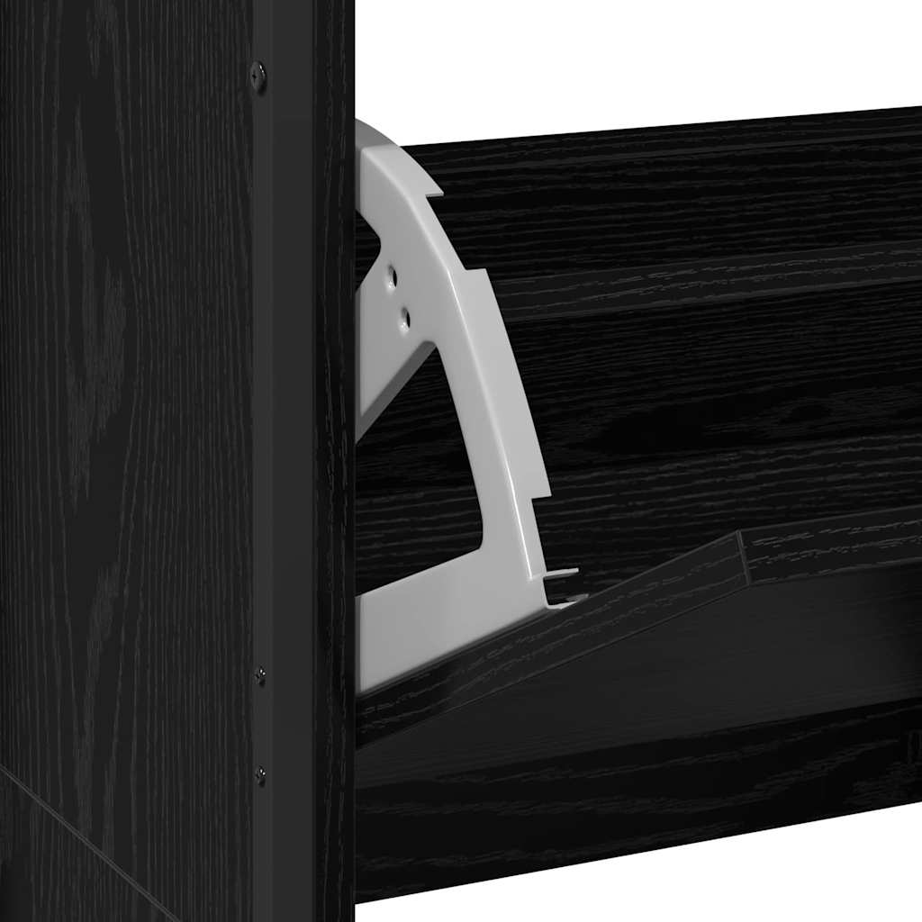Armoire à Chaussures avec stockage Chêne noir 100 x 34 x 112 cm - XIOS