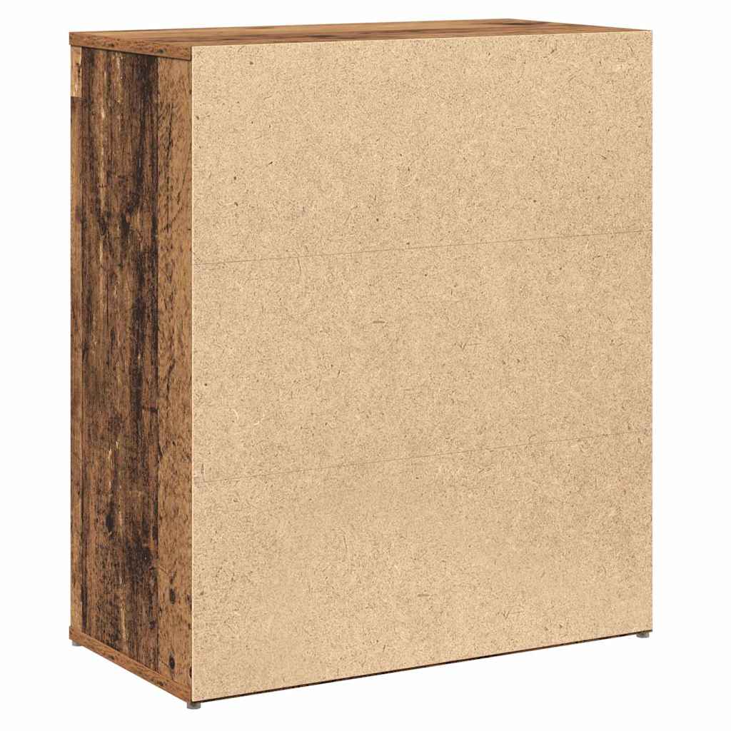 Haut Armoire 2 pcs Bois ancien 60 x 31 x 70 cm - XIOS