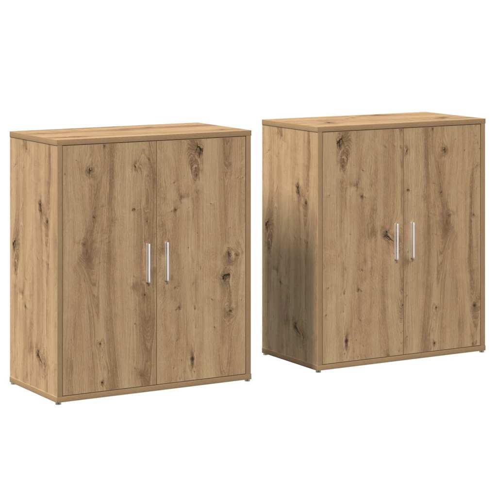 Haut Armoire 2 pcs chêne artisanal 60 x 31 x 70 cm - XIOS