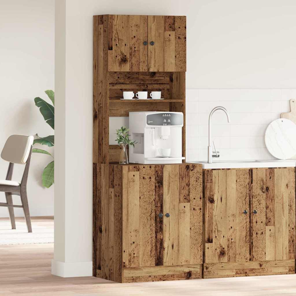 Buffet de cuisine Bois ancien 60 x 50 x 180 cm - XIOS