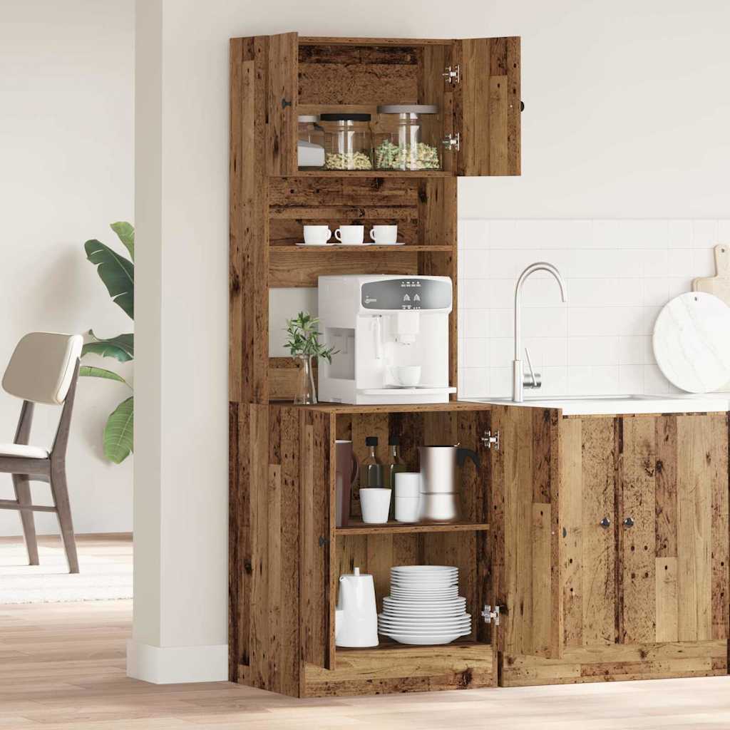 Buffet de cuisine Bois ancien 60 x 50 x 180 cm - XIOS