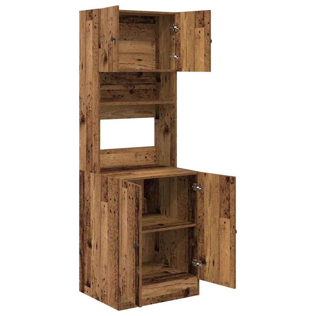 Buffet de cuisine Bois ancien 60 x 50 x 180 cm - XIOS