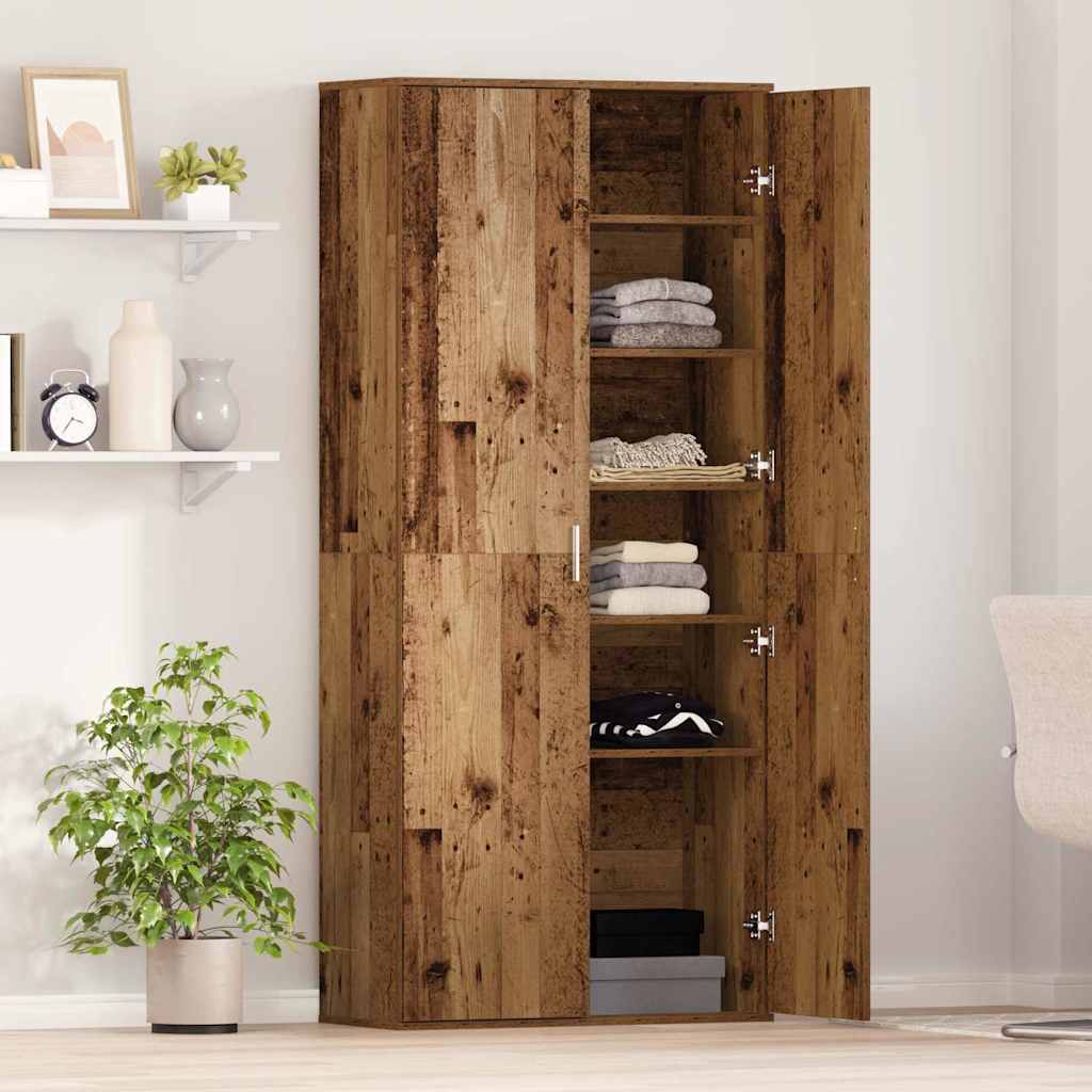 Buffet Bois Ancien 80 x 35 x 180 cm Bois d'ingénierie - XIOS