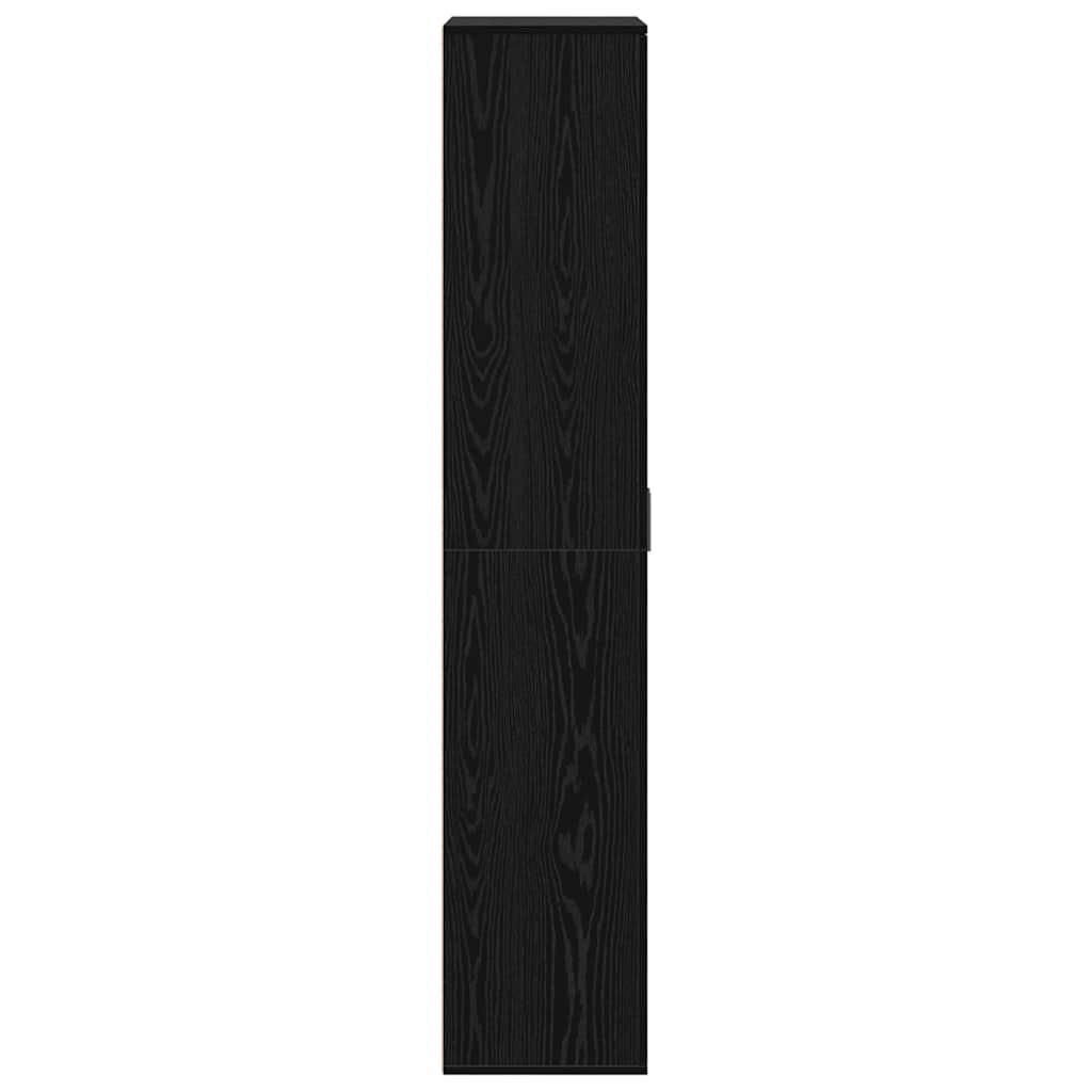 Buffet Chêne noir 80 x 35 x 180 cm Bois d'ingénierie