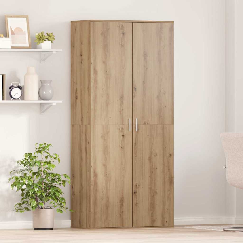 Haut de Mobilier avec étagère chêne artisanal 80 x 39 x 178 cm - XIOS