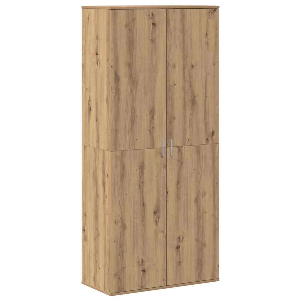 Haut de Mobilier avec étagère chêne artisanal 80 x 39 x 178 cm - XIOS