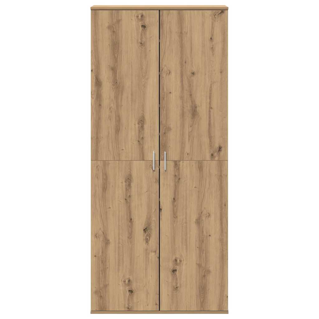 Haut de Mobilier avec étagère chêne artisanal 80 x 39 x 178 cm - XIOS