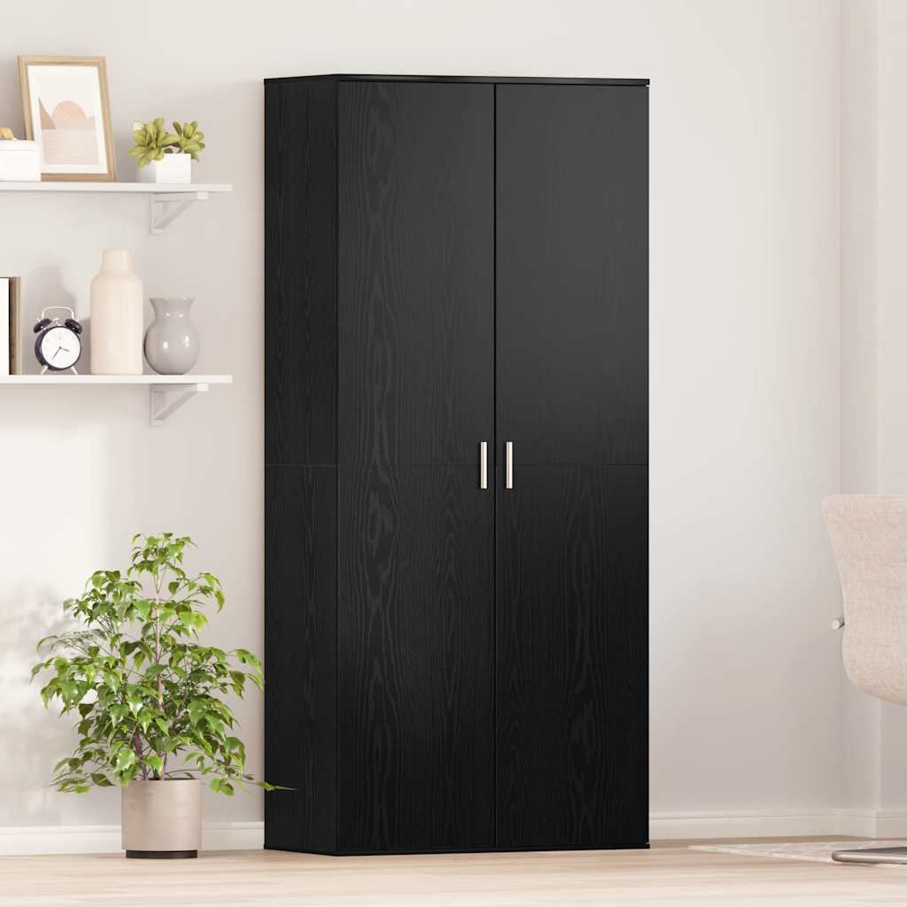 Haut de Mobilier Chêne noir 80 x 39 x 178 cm Bois d'ingénierie - XIOS