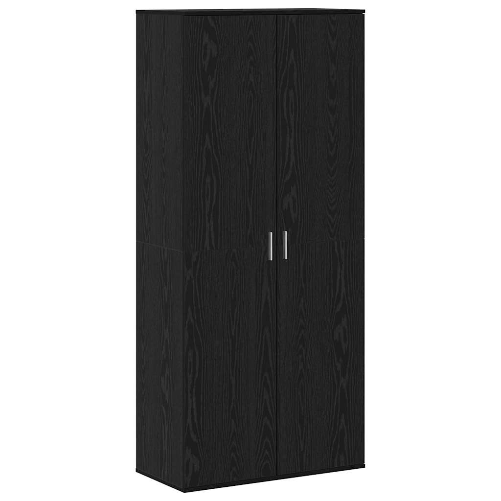 Haut de Mobilier Chêne noir 80 x 39 x 178 cm Bois d'ingénierie - XIOS