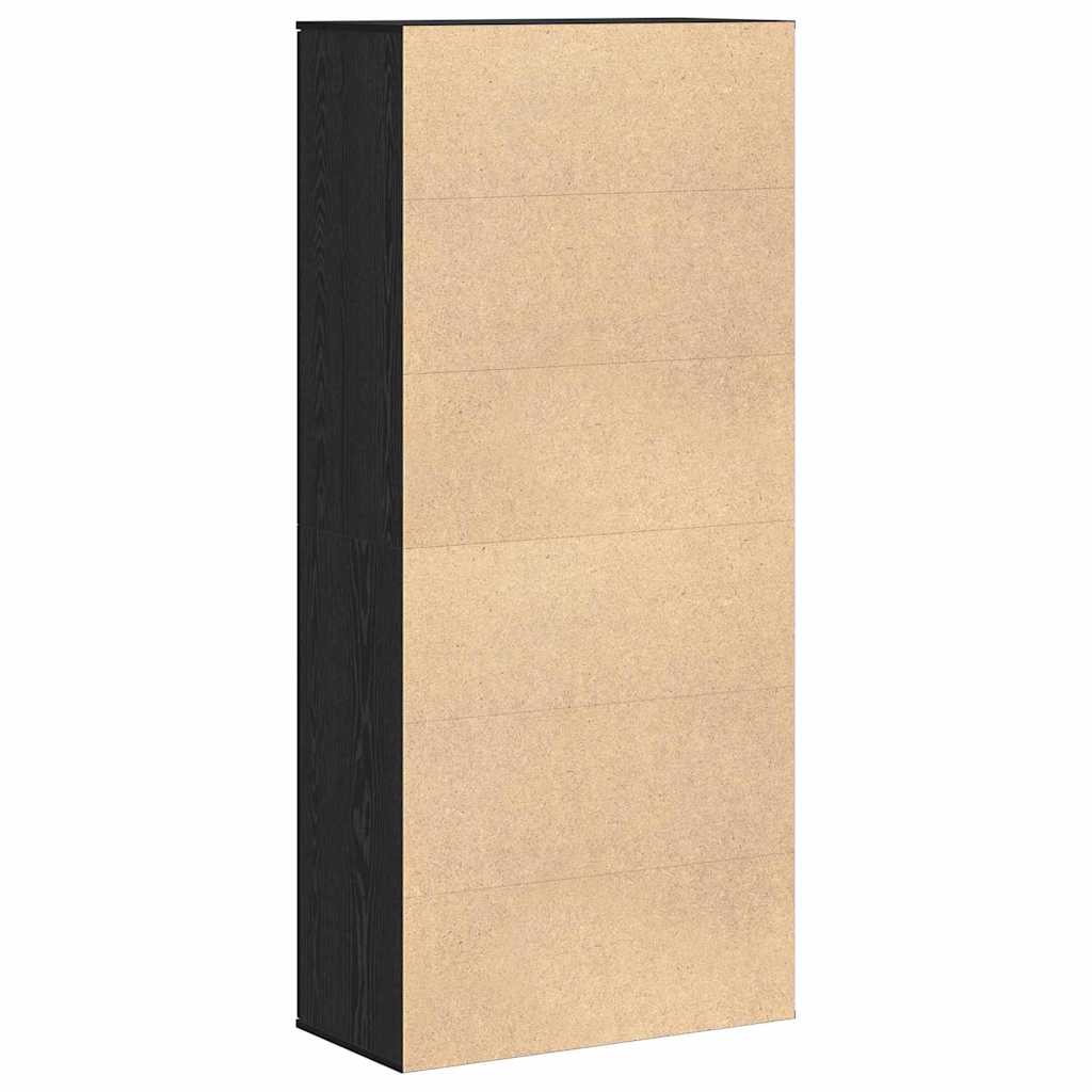 Haut de Mobilier Chêne noir 80 x 39 x 178 cm Bois d'ingénierie - XIOS