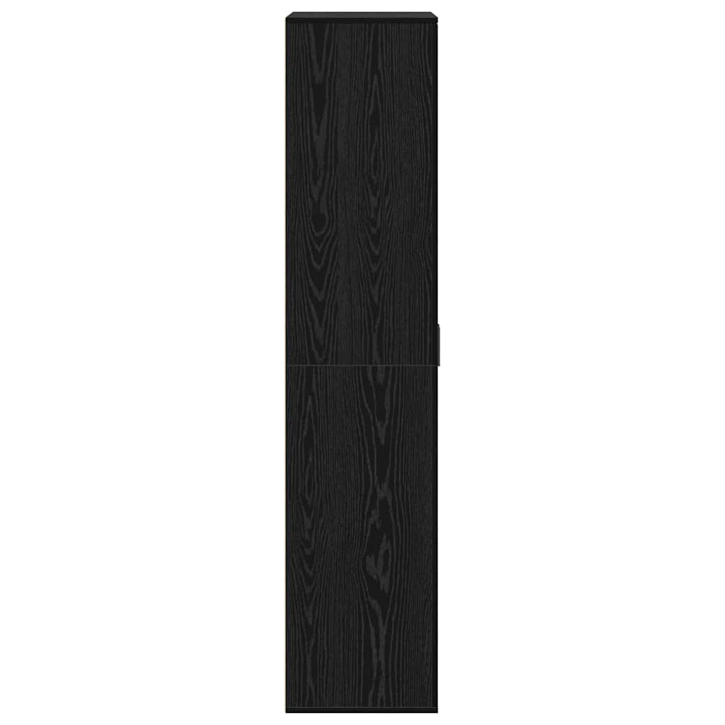 Haut de Mobilier Chêne noir 80 x 39 x 178 cm Bois d'ingénierie - XIOS
