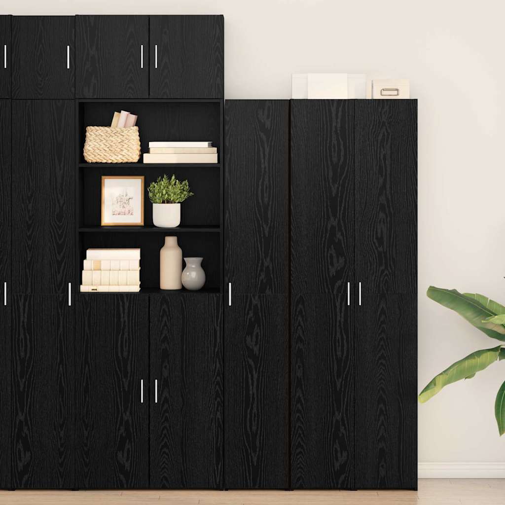 Haut Armoire Chêne noir 30 x 42.5 x 185 cm Bois d'ingénierie - XIOS