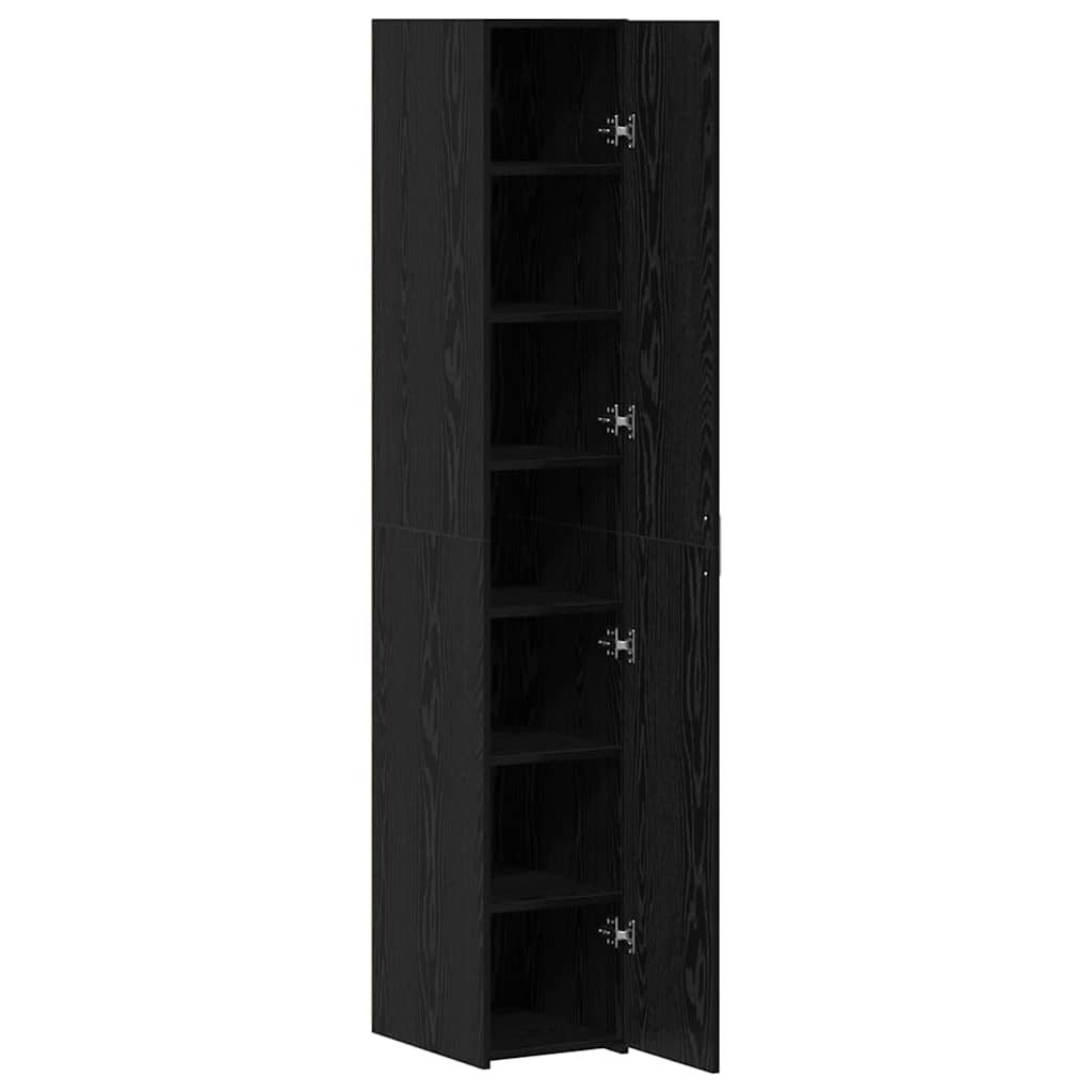 Haut Armoire Chêne noir 30 x 42.5 x 185 cm Bois d'ingénierie - XIOS