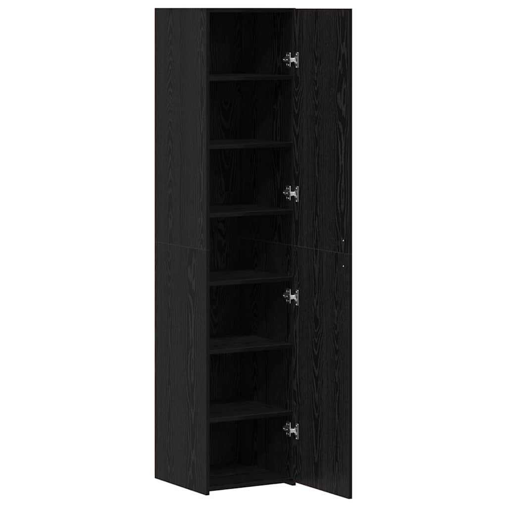 Haut Armoire Chêne noir 40 x 42,5 x 185 cm Bois d'ingénierie - XIOS
