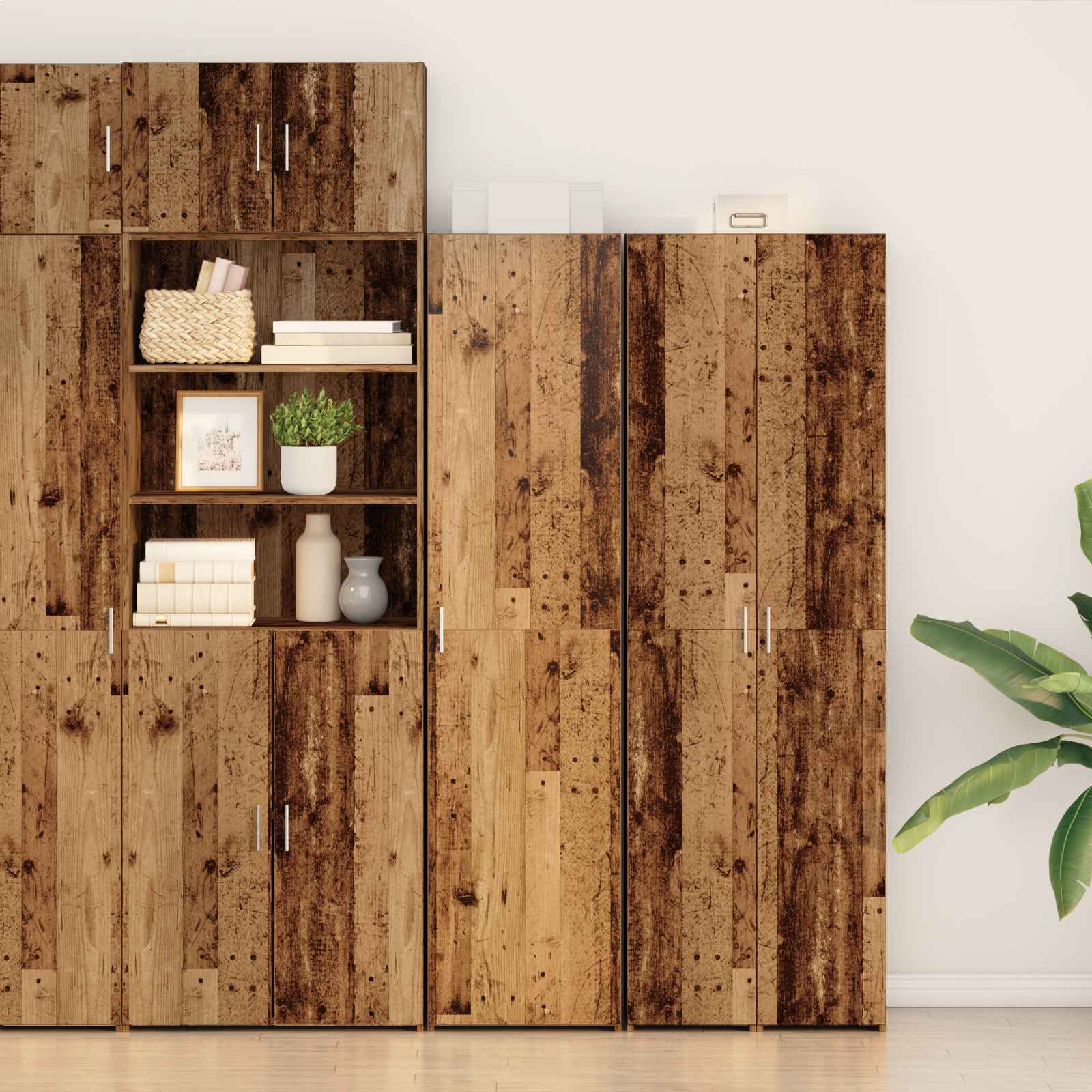 Haut Armoire Bois ancien 45 x 42,5 x 185 cm - XIOS