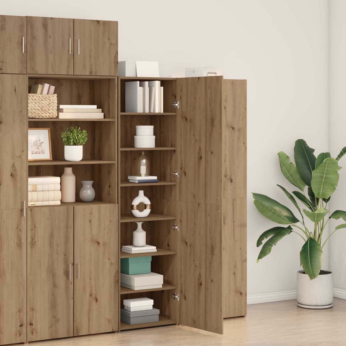 Haut Armoire Chêne artisanal 50 x 42,5 x 185 cm