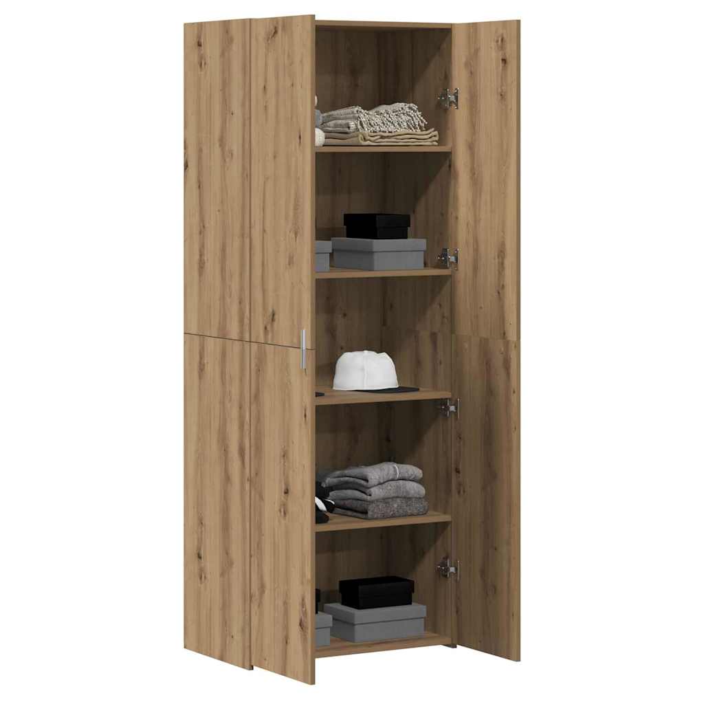 Haut Armoire chêne artisanal 70 x 42.5 x 185 cm - XIOS