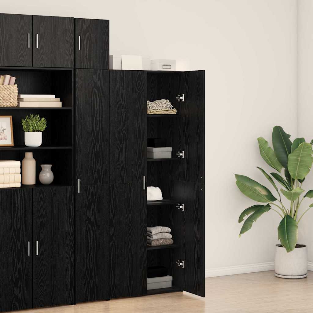 Haut Armoire Chêne noir 70 x 42.5 x 185 cm Bois d'ingénierie - XIOS