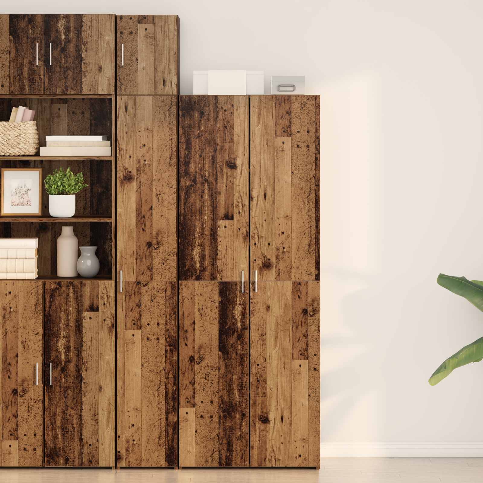 Haut Armoire Bois ancien 70 x 42,5 x 185 cm - XIOS
